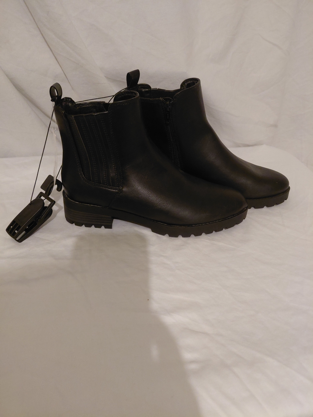 Time and Tru Black Chelsea Ankle Boots
